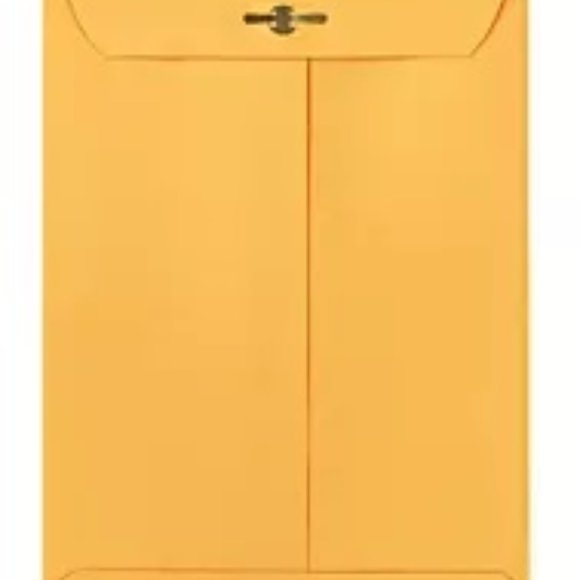 Envelopes Shipping Yellow 25 pcs  13 by 10 inch with 1 inch fold - Picture 1 of 3